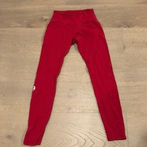 Red Ptula workout leggings